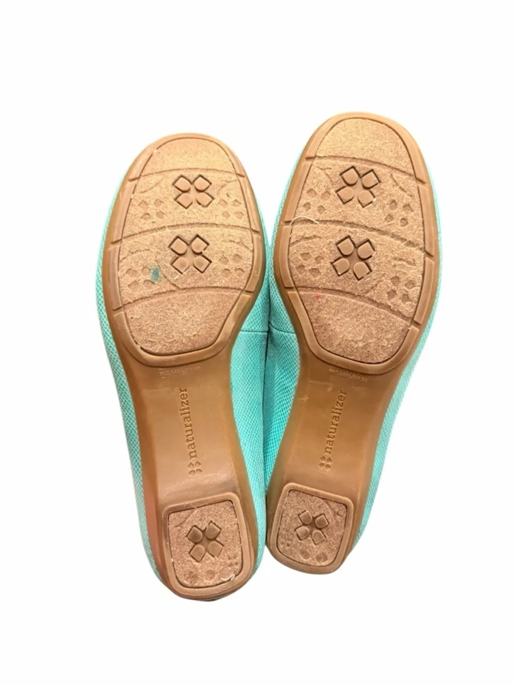 Naturalizer Mint Green Women's Leather Loafers Classic Slip-On Size 9.5